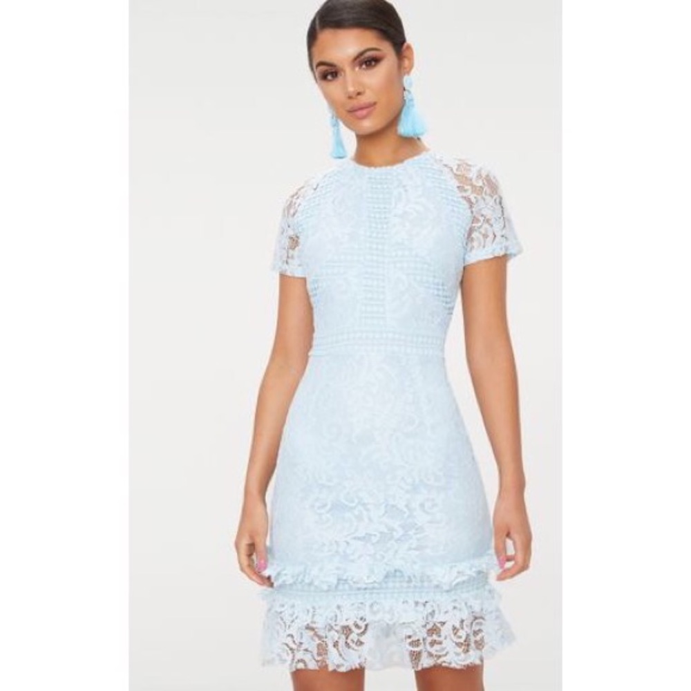 NWT light blue lace dress